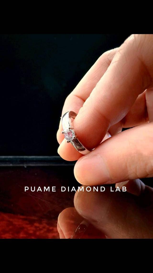 แหวนเพชร เพชรเรียบหรู เพชรงามๆ เพชรแท้ ขนาดกำลังดีใส่ได้ทุกวัน ราคามิตรภาพ พร้อมใบรับรองที่ปุอามี่ Diamond Lap Rama2(095-8894732) รูปที่ 3