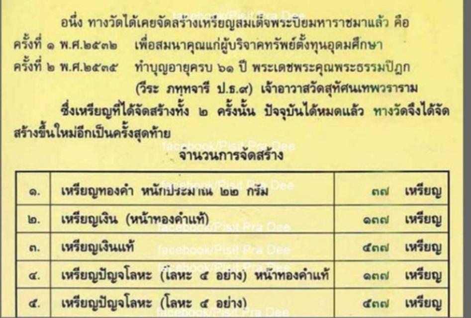 เหรียญ ร.5 เนื้อเงิน หน้าทองคำ วัดสุทัสน์