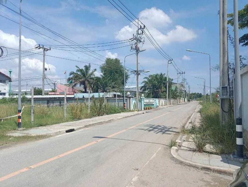ให้เช่า หรือ ขาย ที่ดินเปล่าถมแล้ว 5 ไร่ ถนนท้ายบ้าน เมืองสมุทรปราการ (ขอใบรง.ได้) พื้นที่สีม่วงลาย เขตอุตสาหกรรม 5