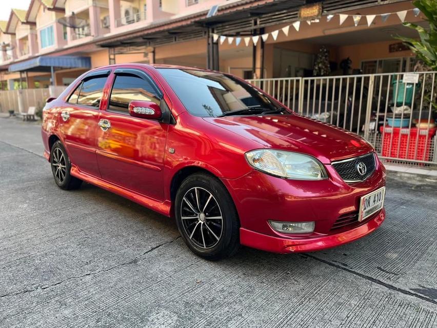 Toyota Vios 1.5 S สีแดง ปี 2005 