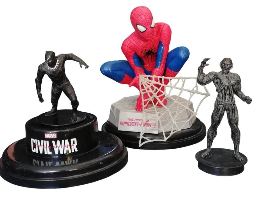 Collection Set ฝาแก้วน้ำโรงหนังAvengers-Spider Manมือสองสภาพดี (4 ชิ้น 600-) 2