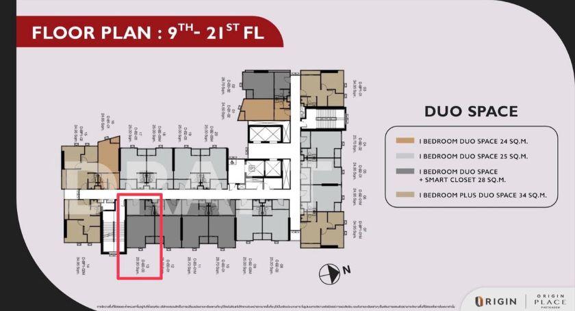 CM04359 ขายดาวน์ คอนโด ออริจิ้น เพลส เพชรเกษม Origin Place Phetkasem ถนนเพชรเกษม  9
