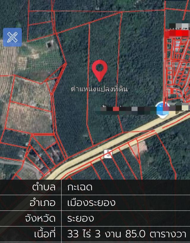 ขายที่ดินระยอง ใกล้แยกกะเฉด ที่ดินอยู่ติดถนนสุขุมวิท เป็นถนน4เลน มีที่ดิน 2 แปลงติดกันเนื้อที่ 34-69 ไร่ ใกล้แยกที่เลี้ยวไปสวนพฤกษศาสตร์ระยอง 9