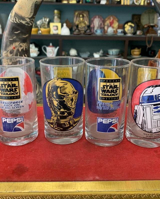 ชุดแก้วpepsi 4 ชิ้น stars war 1996 4