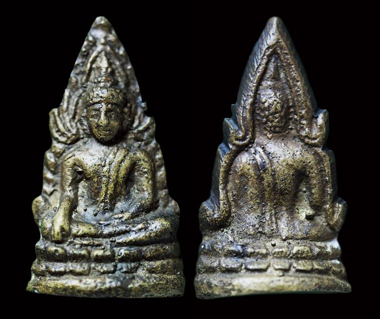 พระพุทธชินราชอินโดจีน 2485 พิมพ์ต้อบัวขีด ตอกโค๊ต 1
