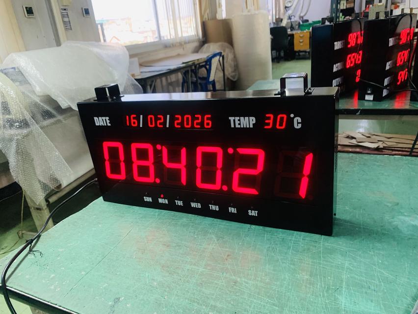 นาฬิกาดิจิตอลแขวนผนัง นาฬิกาโรงงาน รูปที่ 3