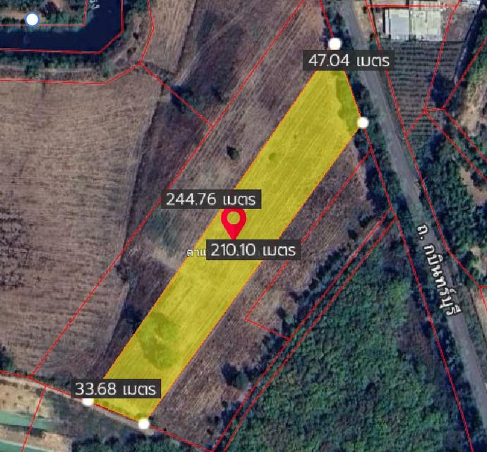 ขายที่ดินย่านรี 5 ไร่ ติดถนนเส้นบ้านตรอกปลาไหล ใกล้ตลาดขุนวิชัย-8กม. อ.กบินทร์บุรี ปราจีนบุรี 4