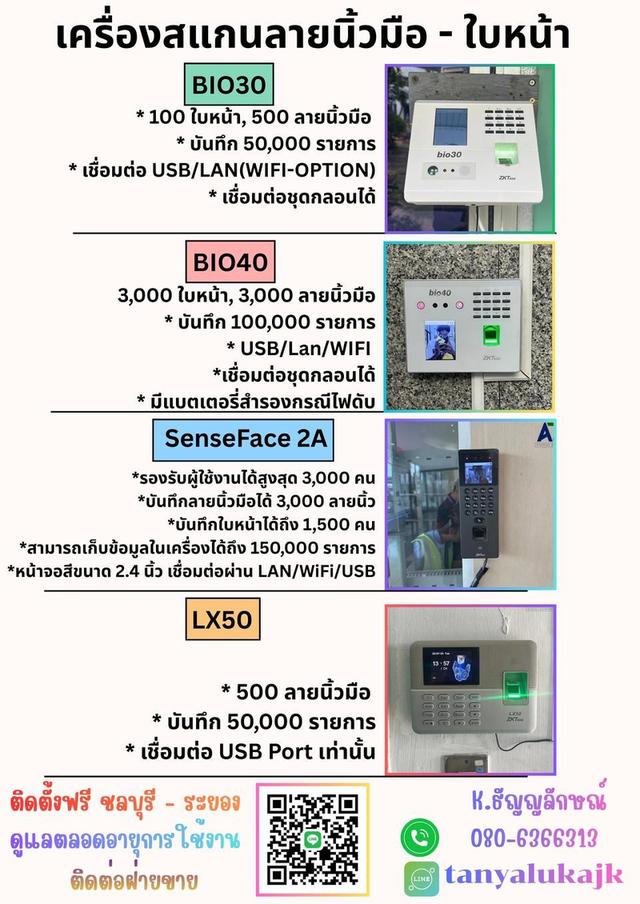 เครื่องสแกนลายนิ้วมือบันทึกเวลาชลบุรี 080-6366313 คีย์การ์ดชลบุรี สแกนนิ้วชลบุรี เครื่องบันทึกเวลางานบ่อวิน ปลวกแดง นิคมพัฒนาระยอง ติดตั้งฟรี รูปที่ 2