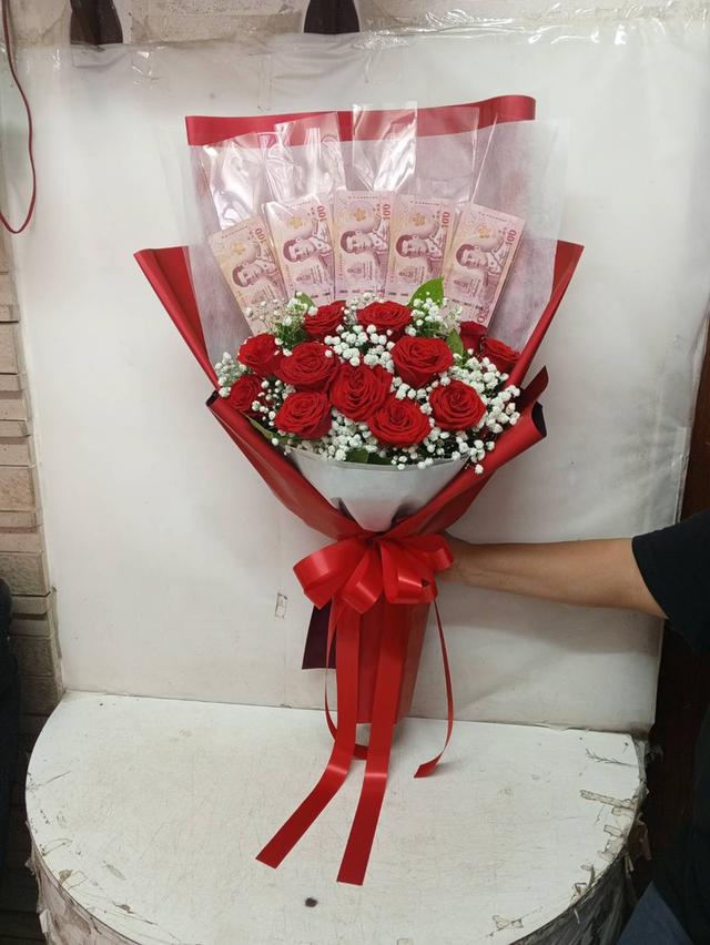 ช่อแบงค์พร้อมดอกไม้สด จัดส่งให้ฟรีตลอด24ชม. ส่งห้วยขวาง ประชาสงเคราะห์ ดินแดง ถนนสุทธิสารวินิจฉัย อินทรามระ ประดิพัทธ์ สะพานควาย สนามเป้า พระราม6 รูปที่ 16