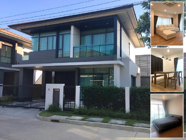 ให้เช่าบ้านเดี่ยวใหม่ โครงการหรูเศรษฐสิริ กรุงเทพกรีฑา ตั้งอยู่บน ซอยกรุงเทพกรีฑา7 ถนนพระราม9 รามคำแหง