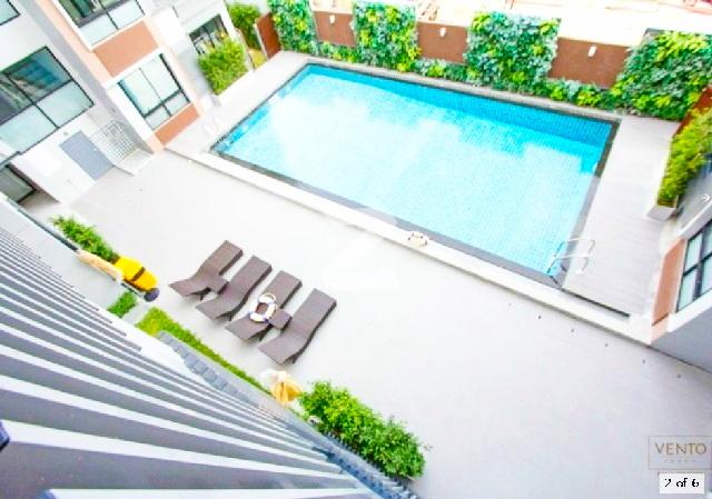เฟอร์ เครื่องใช้ไฟฟ้าครบ 1 น้ำ เป็นส่วนตัวVento Condo เกษตร-นวมินทร์ ซ.สุคนธสวัสดิ์ 2นอน 44 ตร.ม.ชั้น3 ตึกA 4