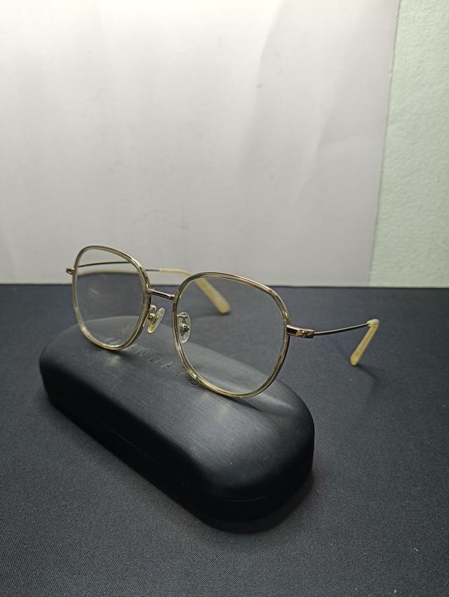 กรอบแว่นตา OWNDAYS แท้ รุ่น Lillabell LB1012N-1A สีทอง ทรงวินเทจ พร้อมกล่อง