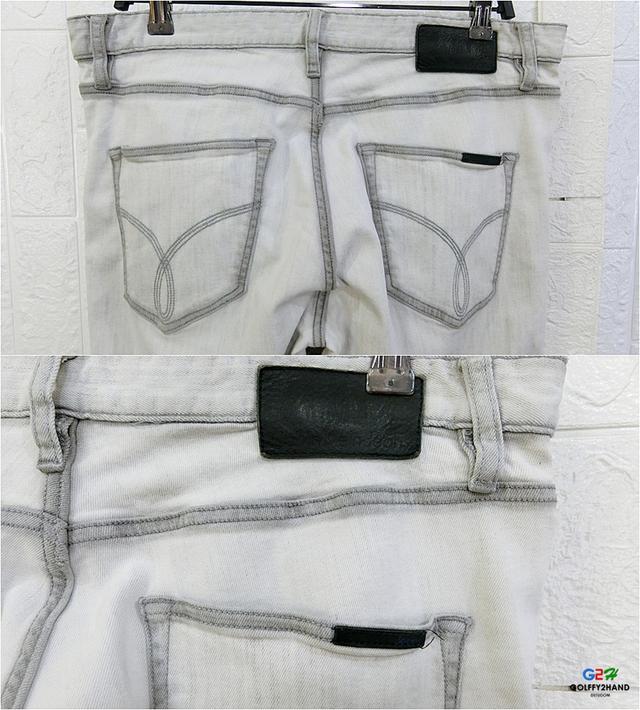 CKJ Calvin Klein Jeans แท้ เอว35 กางเกงยีนส์DENIMขายาวคลาสสิกสปอต 5