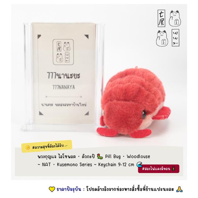 พวงกุญแจ ไอโซพอต・ตัวกะปิ 🐛 Pill Bug・Woodlouse ~ NAT ~ Kusemono Series ~ Petit Keychain 9-12 cm 🌊