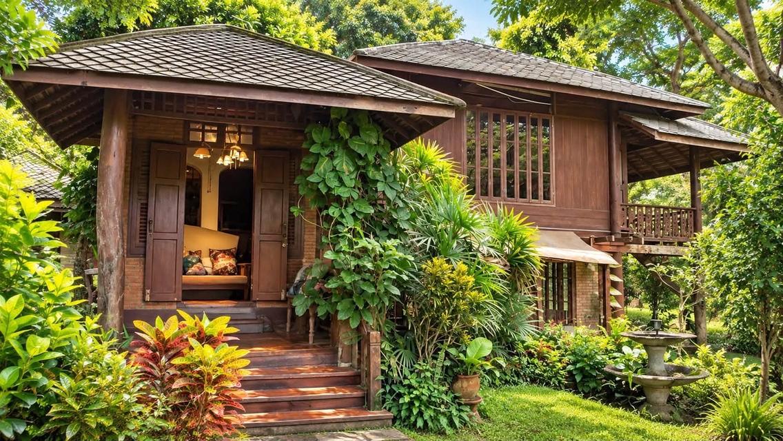 บ้านพักตากอากาศ ติดลำธาร สันทราย 1