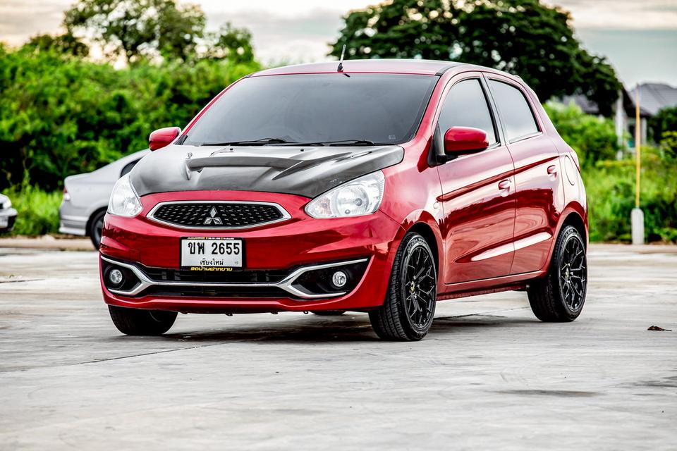 Mitsubishi Mirage 1.2 GLS ปุ่มสตาท์ ปี 2013 ออโต้ สีแดง 