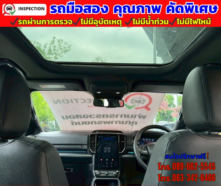 🔴ปี2025 Ford EVEREST 2.0 Titanium+ 4WD. 🔴มี Sunroof  🔴ไมล์แท้ 28,xxxกม. 🔴ยังมีรับประกันศูนย์ ถึง2029 7