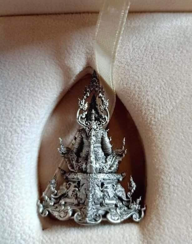 ท้าวเวสสุวรรณ ปี64 เนื้อเงิน พระธาตุดอยตุง เชียงราย อาจารย์เฉลิมชัยร่วมออกแบบ 2