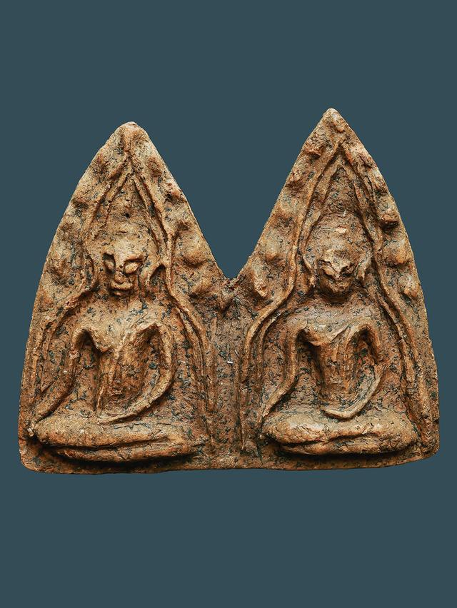 พระขุนแผนพลายคู่ หน้าเทวดา ซุ้มคู่ กรุบ้านกร่าง...เก่า เดิมๆ