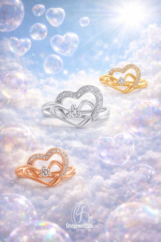 Finejewelthai-Valentine Gift แหวนคู่รัก แหวนเพชร ราคาพิเศษ