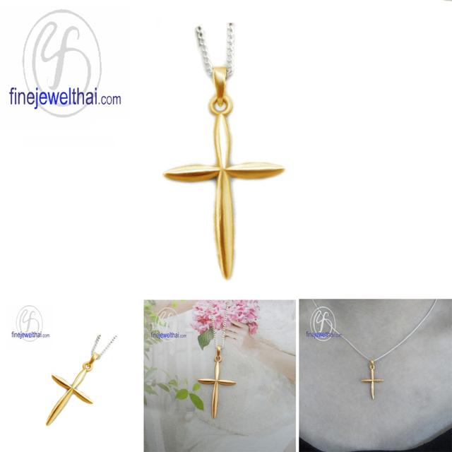 Finejewelthai จี้ไม้กางเขน จี้มินิมอล เงินแท้925 - P109200 รูปที่ 5
