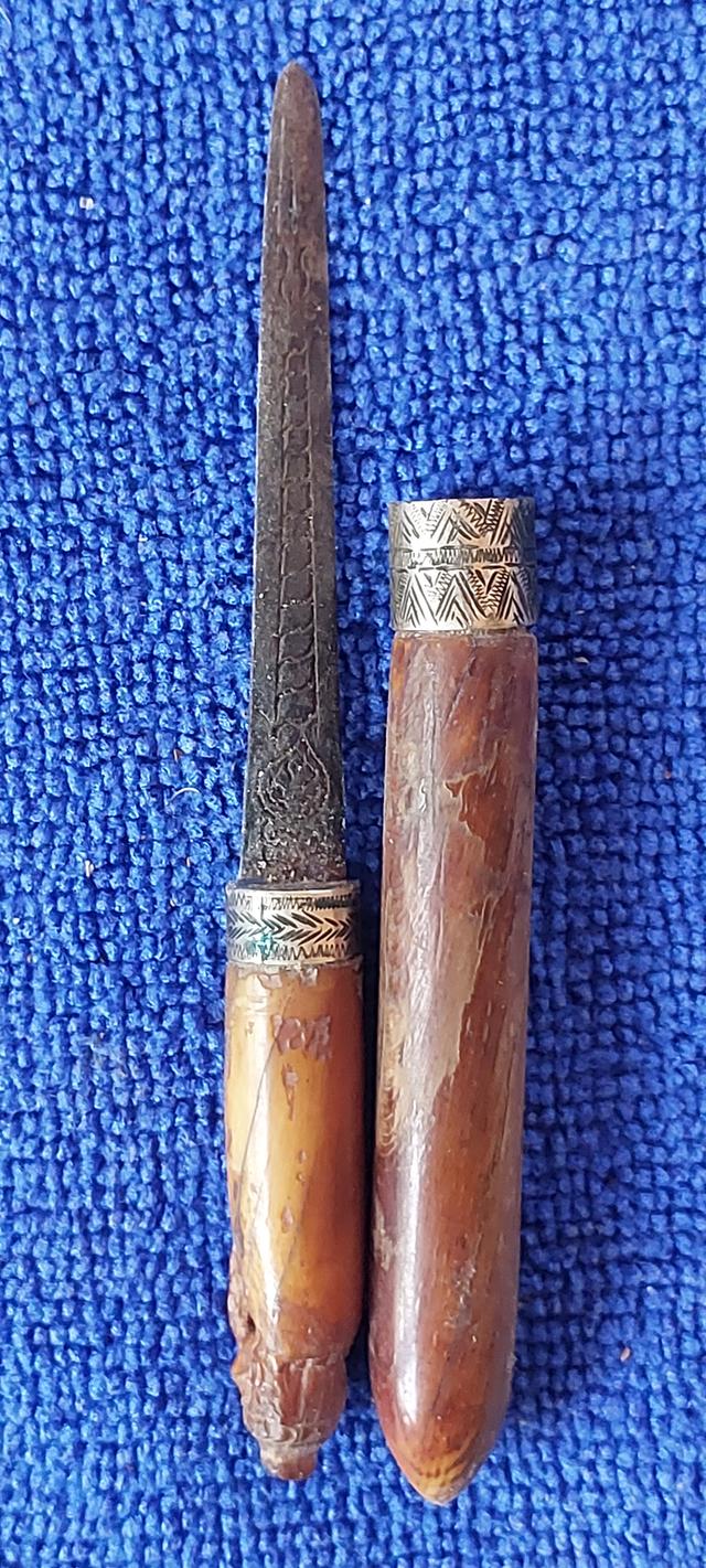มีดพระขรรค์ ด้ามแกะหัวฤาษี รูปที่ 5