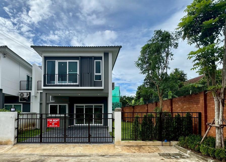 ให้เช่าบ้านเดี่ยว2ชั้น บ้านในโครงการ พร้อมระบบรักษาความปลอดภัยที่ดีเยี่ยม แม่ริม 1