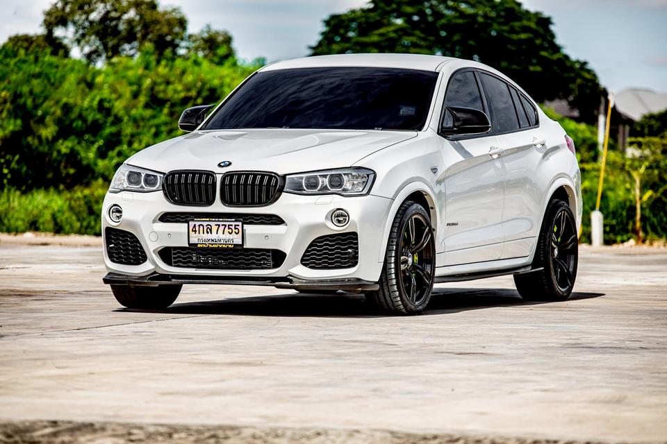 Bmw X4 XDrive20d M Sport 2.0 ดีเซล สีขาว 2017 ของแต่งหลายแสน