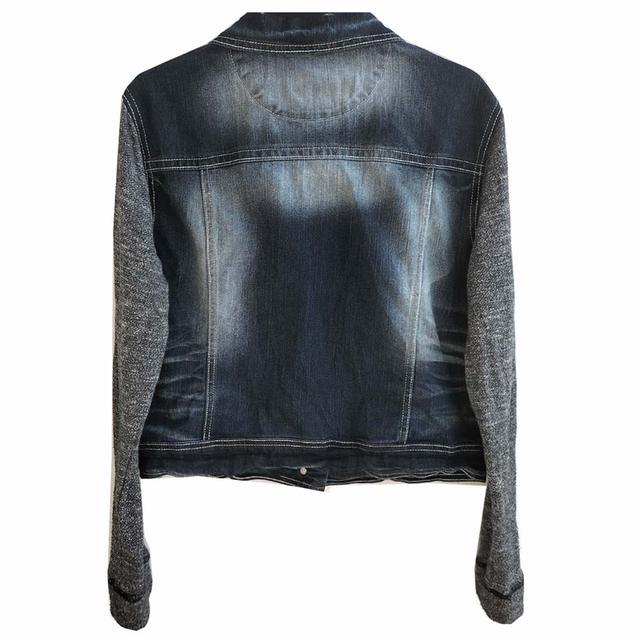 Wallflower ยีนส์ยืด แขนผ้ายืด สีเข้ม ฟอกสวยมาก งานหายากไม่ซ้ำใคร  มีกระเป๋าอก+ข้าง ผ้านุ่มใส่สบาย พร้อมส่ง ไม่ต้องรอ