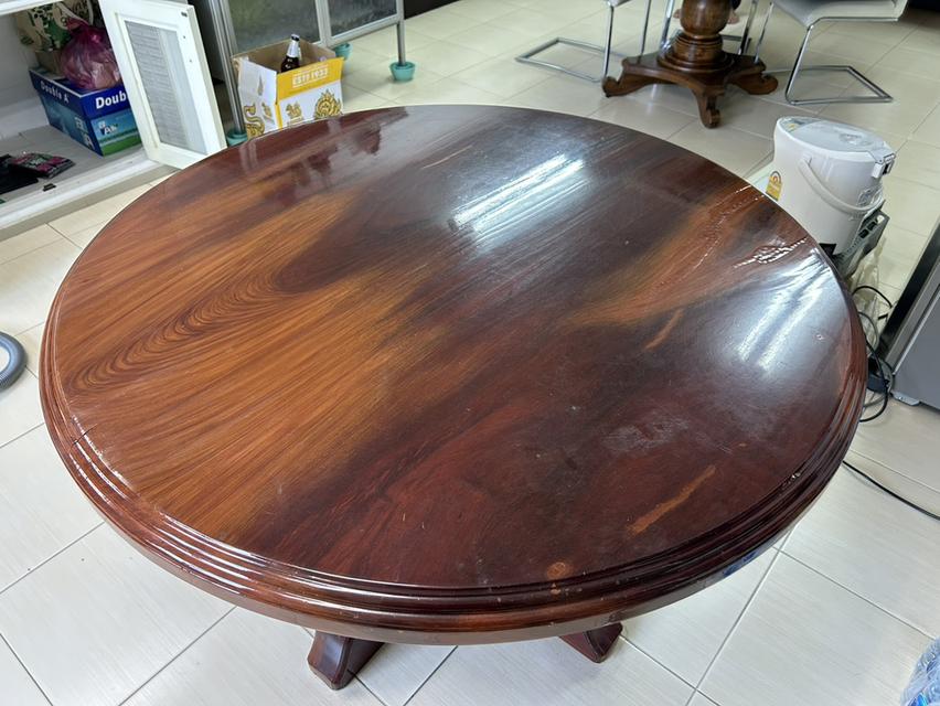 โต๊ะกลม โต๊ะไม้สักทอง โต๊ะกินข้าวกลม โต๊ะจีน