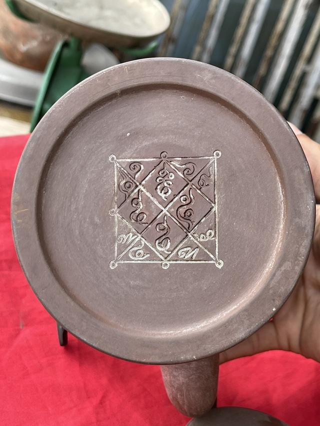 กาน้ำชาจีนโบราณ ปั้นสายทรงกระบอก หย่างถัง ป้านชาจีนเก่า ป้านชาอี๋ซิง จื่อซา ใบใหญ่ 7