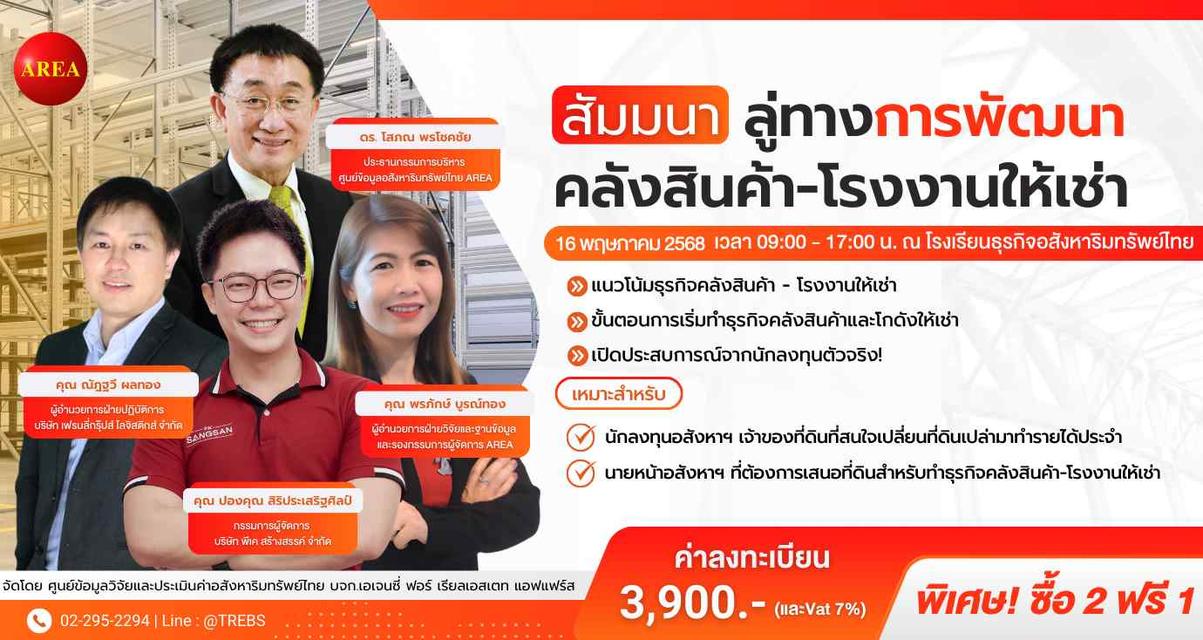 ลู่ทางการพัฒนาคลังสินค้า-โรงงานให้เช่า