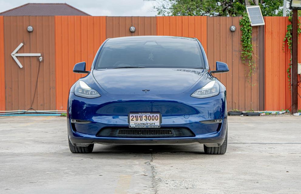Tesla Model Y Performance AWD 2022 สีน้ำเงิน รูปที่ 2