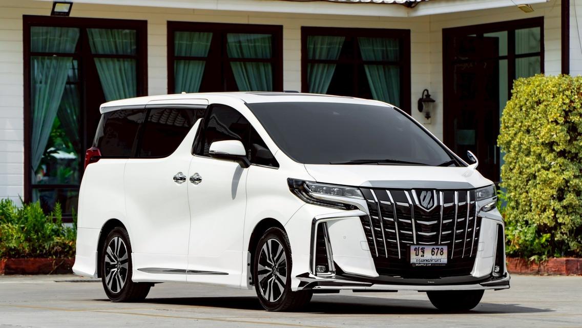 Toyota Alphard SC Package Modellista 2023 สีขาว ไมล์น้อย รูปที่ 3