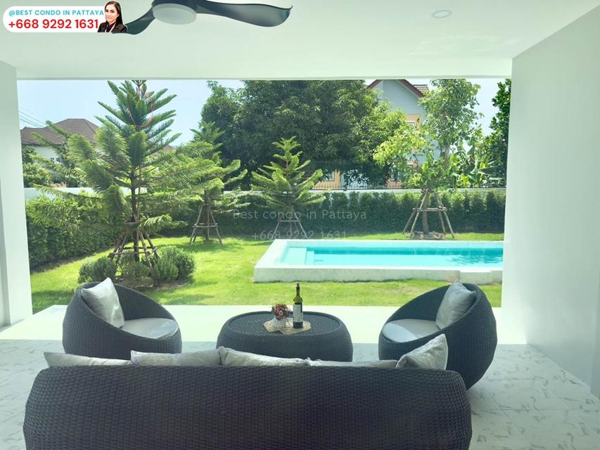 ✨ #บ้านหรูพัทยา พร้อมสระว่ายน้ำ #รหัสทรัพย์447 ✨ 🔥🔥 ราคาเพียง 10.9 ล้าน 🔥🔥 🏡 บ้านหัวมุม ขนาดกว้าง พร้อมสระว่ายน้ำระบบเกลือ และเฟอร์ครบทุกห้อง 13