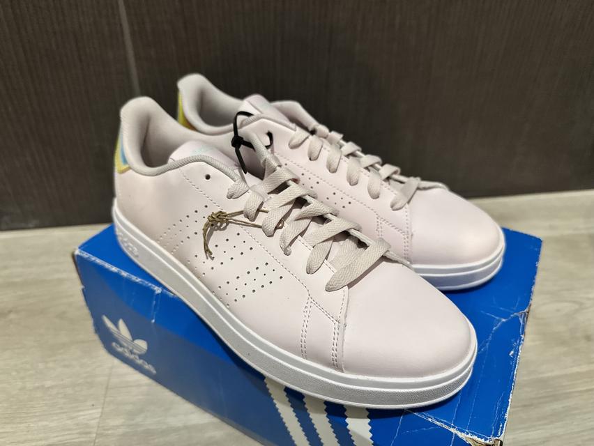 Adidas Advantage Base 2.0 Shoes White / Blush Pink Various Sizes - Women (No Box)