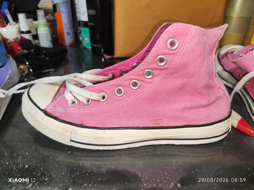 รองเท้า Converse แท้ รุ่นChuck Taylor All Star High(สีชมพู Pink Fuchsia) ผลิตในปี2014 (ขนาด Man 7.5/Women9.5/26cm/EUR41) ไซส์7.5 รูปที่ 13