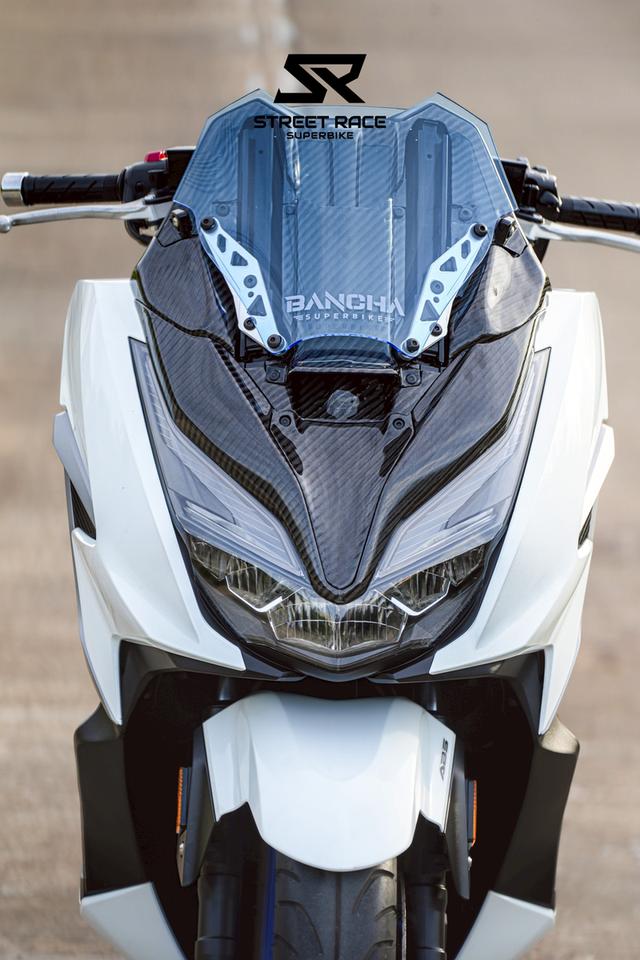 2021 Honda forza350 ปี 2021 สี ขาว-น้ำเงิน ลุคสะอาดตา เท่มีสไตล์ 2