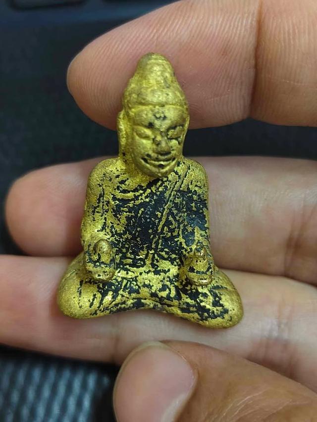 พระกริ่งทวาราวดี พระกรุเนื้อแก่ทอง เก่ามาก หายาก สวย น่าบูชา รูปที่ 3