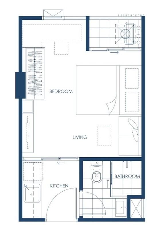 ขายคอนโด Kave Town Island ใกล้ ม.กรุงเทพ | เฟอร์ครบ พร้อมอยู่ 16