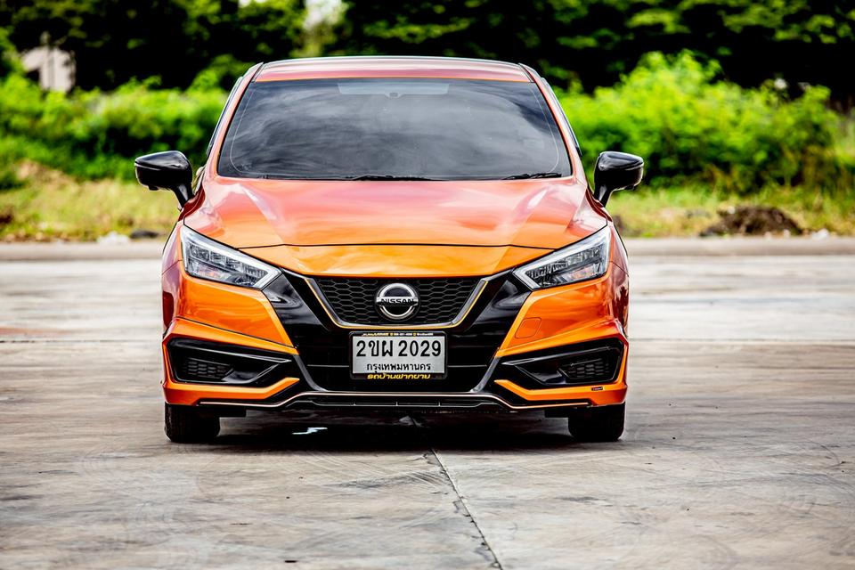 NISSAN ALMERA 1.0 VL Turbo ปี 2021 สีส้ม ตัวท๊อป 3