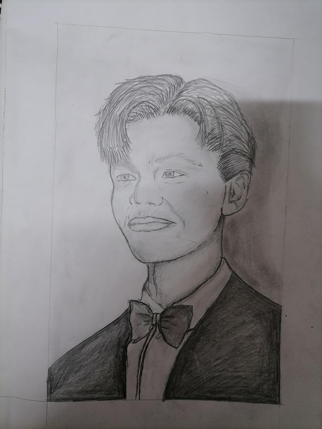 ภาพวาดเด็กมือไหม่​ ภาพวาดLeonardo DiCaprio
