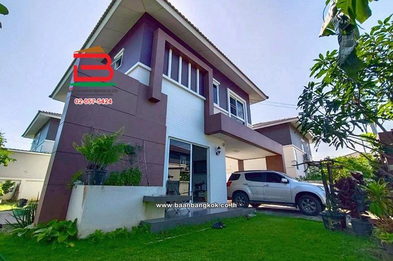 บ้านเดี่ยว หมู่บ้าน วังทอง เดอะแพรรี่ คลอง 2 เนื้อที่ 68.3 ตรว.ทำเลดีใกล้ตลาดไอยรา ถนนรังสิต-คลองหลวง ตำบลคลองสอง อำเภอคลองหลวง จังหวัดปทุมธานี 12