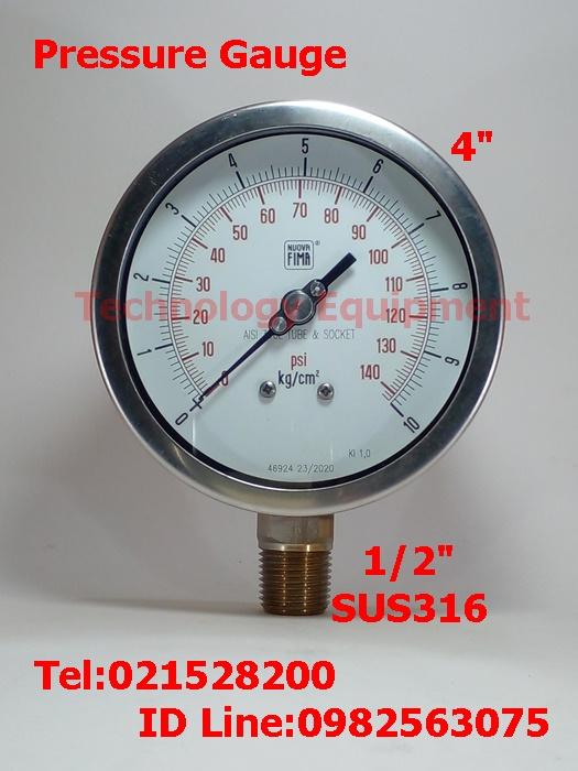 Pressure Gauge  มีสต็อกในไทย  เปิดใบกำกับภาษีได้ พร้อมส่งด่วน ส่งไว รูปที่ 4