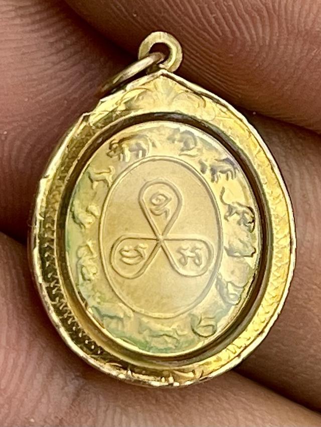 จี้พระวันพฤหัสบดี หลัง12นักษัตร เนื้อทองคำ กรอบทอง 5