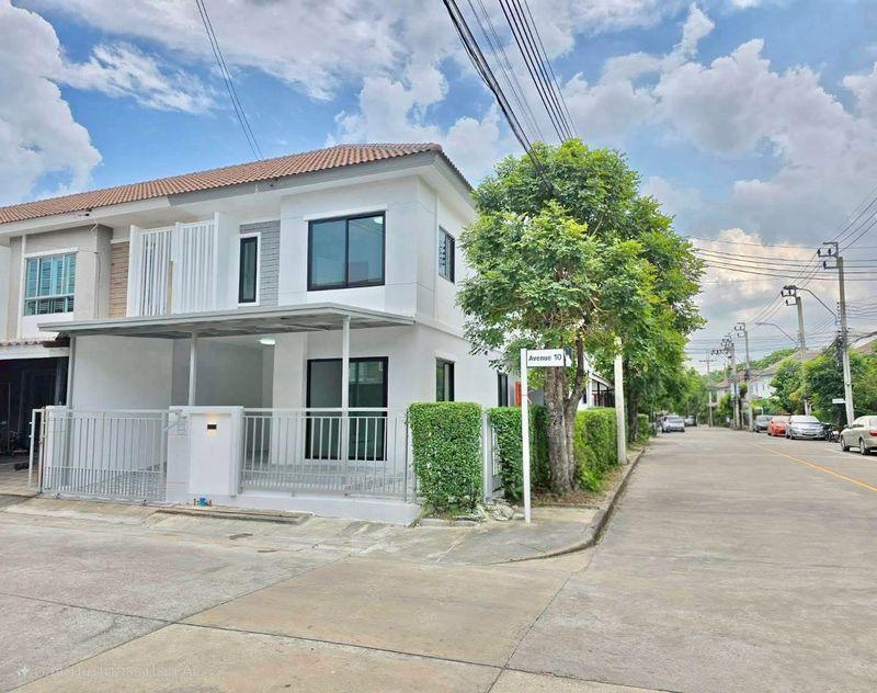 หมู่บ้านพฤกษาวิลล์63/1 พระราม5 นครอินทร์ทาวน์เฮาส์ 2 ชั้น หลังมุม ทำเลดีติดถนน พระราม 5//ถนนพิบูลสงคราม//ถนนติวานนท์ ทางเข้าวัดสังฆทาน 2