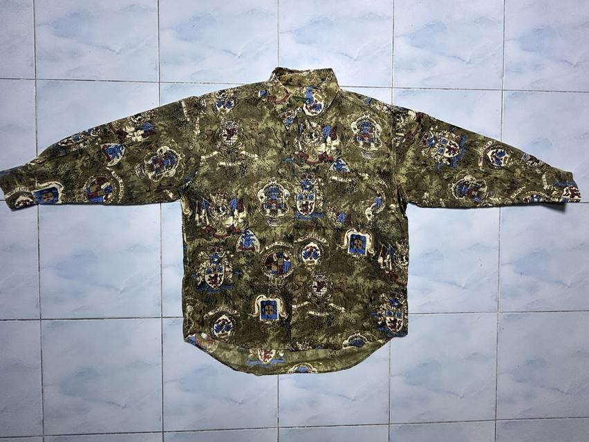 🔥 RARE VINTAGE 90s! เสื้อเชิ้ตเอาท์ดอร์ FISH HAWK ลายตราอาร์มเต็มตัว สภาพกริบ รูปย่อยที่ 3