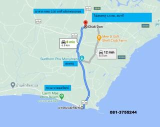 ขายเหมารวม 2,700,000 ที่ดิน ใกล้ทะเลหาดแม่พิมพ์ 8 นาที ขนาด 120 และ 340 ตรว. (รวม1ไร่60วา) ก่อนปรับราคา เหมาะทำรีสอร์ต บ้านพัก บ้านจัดสรร ร้านอาหาร  3