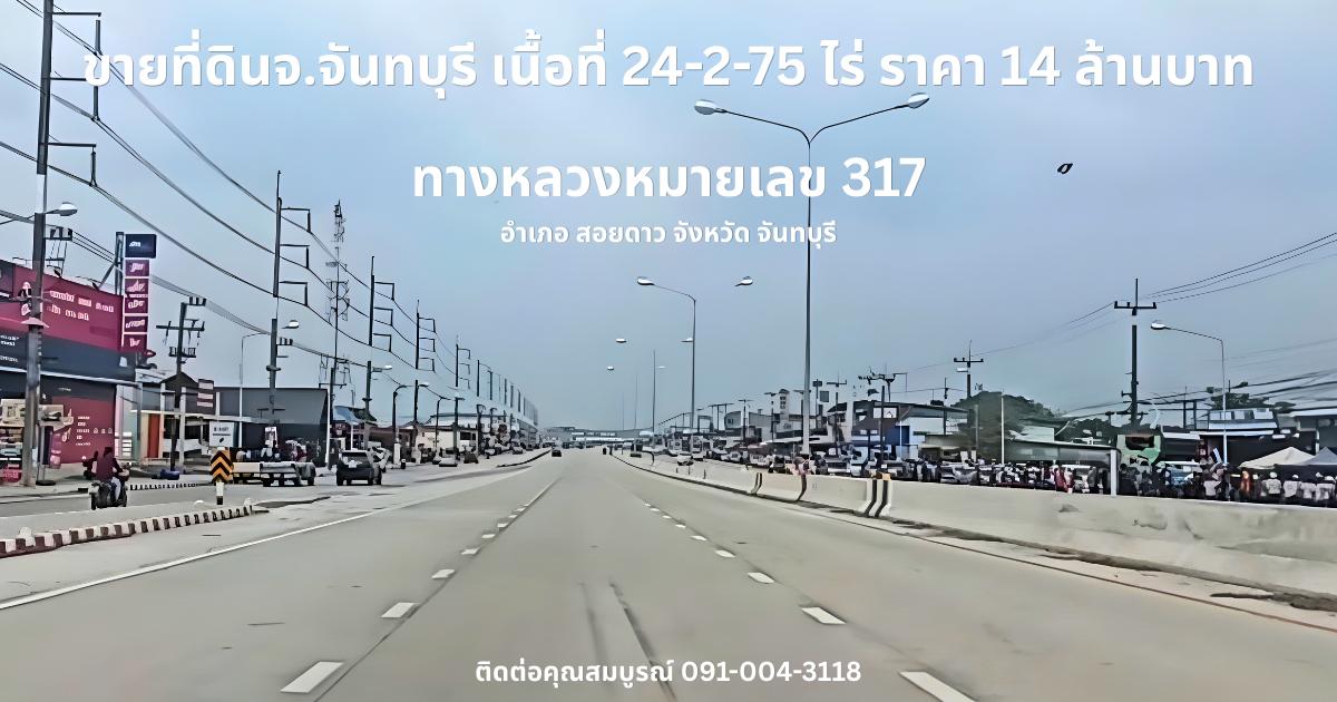 ขายที่ดินจ.จันทบุรี เนื้อที่ 24-2-75 ไร่ ราคา 14 ล้านบาท 20