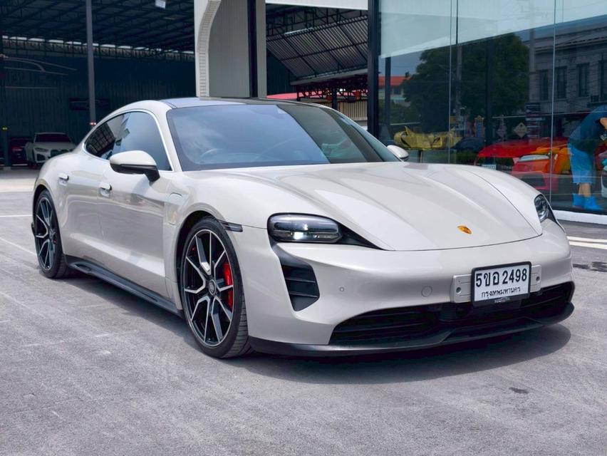 รหัสรถ KPV2498 2022 Porsche Taycan 4S สีเคยอน ภายในแดง